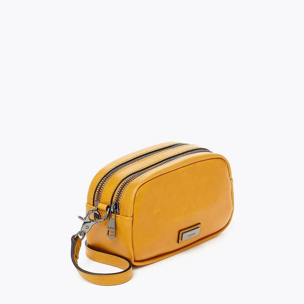 Botkier Bedford Crossbody Leather Purse Yellow-Gold Ret: $198 - Picture 6 of 11